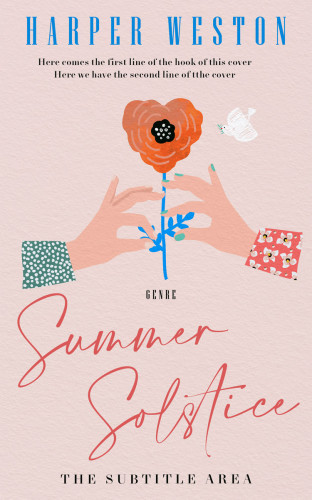 3D mockup of Oyster Pink #24006 - Premade Nature Book Cover