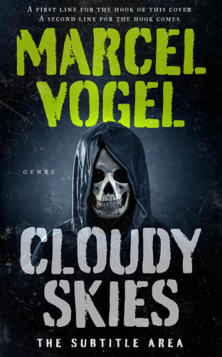 3D mockup of Olive Green #24517 - Premade Horror Book Cover