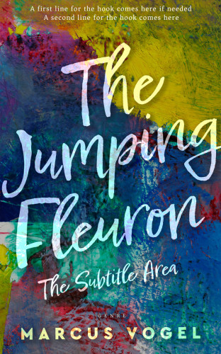 3D mockup of Oxford Blue #24588 - Premade Abstract Book Cover