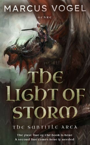 3D mockup of Cocoa Brown #24649 - Premade Fantasy Book Cover