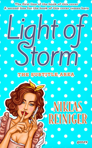 3D mockup of Cyan / Aqua #24666 - Premade Literary Fiction Book Cover