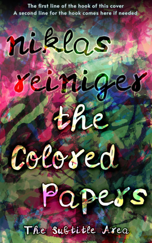 3D mockup of Heavy Metal #24758 - Premade Abstract Book Cover