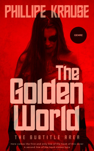 3D mockup of Milano Red #25107 - Premade Horror Book Cover