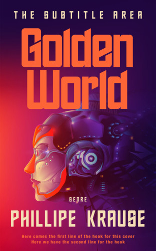 3D mockup of Valentino #25117 - Premade Science Fiction Book Cover