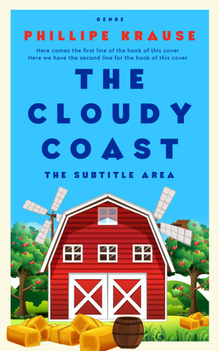 3D mockup of Dodger Blue #25258 - Premade Nature Book Cover