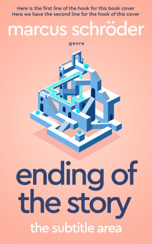 3D mockup of Apricot Peach #25583 - Premade Abstract Book Cover