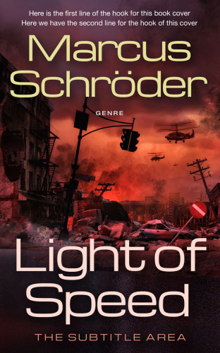 3D mockup of Gondola #25654 - Premade Apocalyptica Book Cover