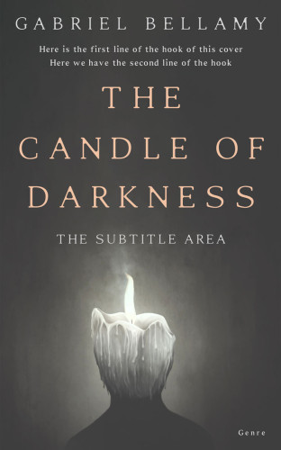 3D mockup of Fuscous Gray #26258 - Premade Abstract Book Cover