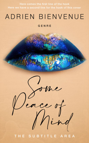 3D mockup of Gold Sand #26521 - Premade Abstract Book Cover