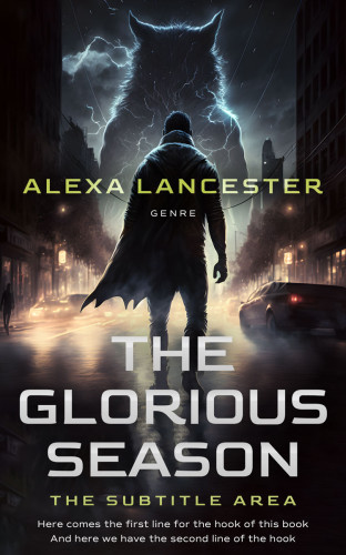 3D mockup of Thunder #26584 - Premade Horror Book Cover