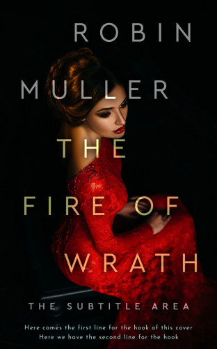 3D mockup of Medium Carmine #28278 - Premade Horror Book Cover