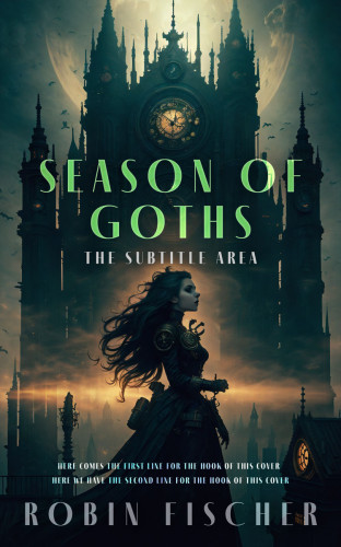 3D mockup of Timber Green #28317 - Premade Fantasy Book Cover