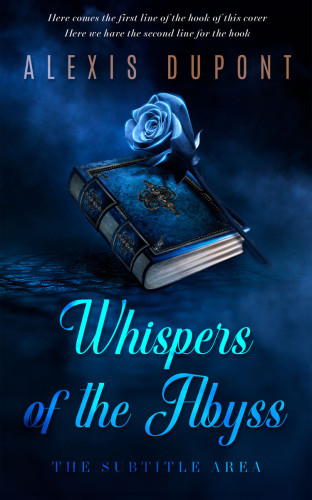 3D mockup of Black Pearl #28512 - Premade Poetry Book Cover