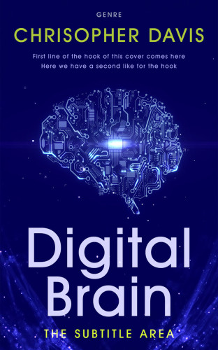 3D mockup of Gulf Blue #28522 - Premade Business Book Cover