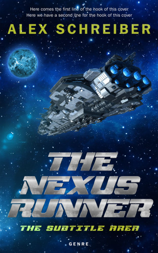 3D mockup of Blue Zodiac #28857 - Premade Science Fiction Book Cover