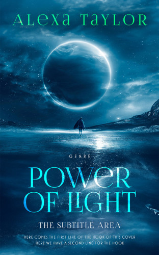 3D mockup of Deep Sea Green #29045 - Premade Science Fiction Book Cover