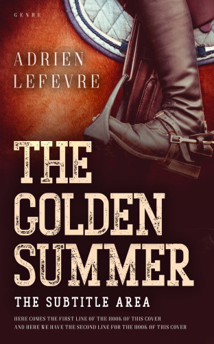 3D mockup of Cameo #29384 - Premade Western Book Cover