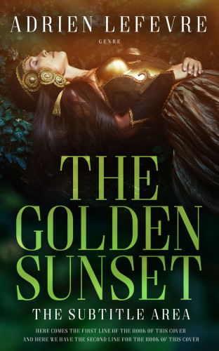 3D mockup of Hunter Green #29397 - Premade Fantasy Book Cover