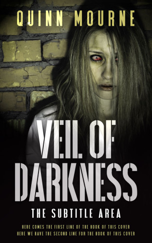 3D mockup of Foggy Gray #30002 - Premade Horror Book Cover