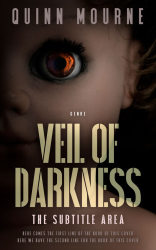 3D mockup of Oil #30006 - Premade Horror Book Cover