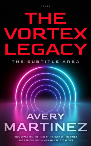 3D mockup of Cranberry #30322 - Premade Science Fiction Book Cover