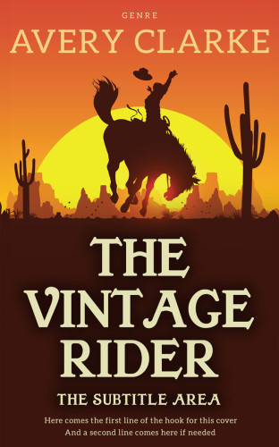 3D mockup of Anzac #30484 - Premade Western Book Cover