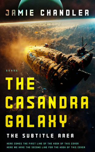 3D mockup of Old Gold #30795 - Premade Science Fiction Book Cover