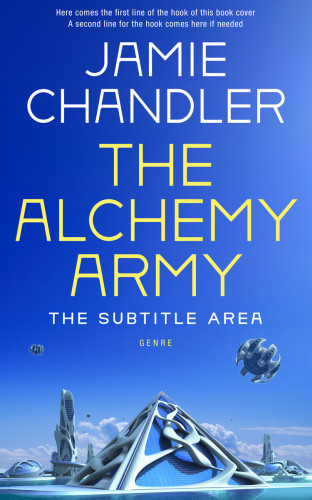 3D mockup of Cerulean Blue #30976 - Premade Science Fiction Book Cover