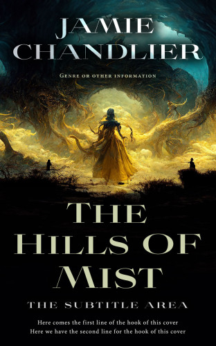 3D mockup of Husk #31066 - Premade Fantasy Book Cover