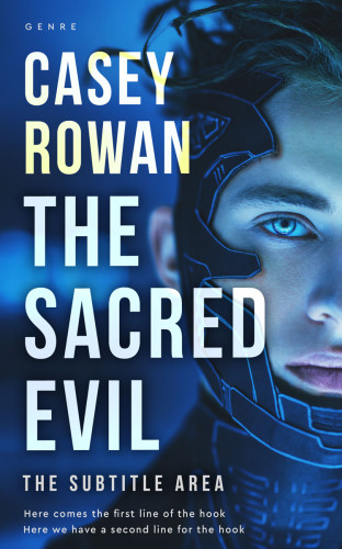 3D mockup of Nile Blue #31957 - Premade Science Fiction Book Cover