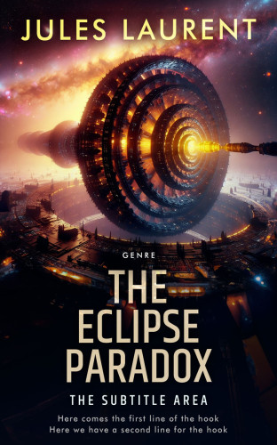 3D mockup of Tan #32192 - Premade Science Fiction Book Cover