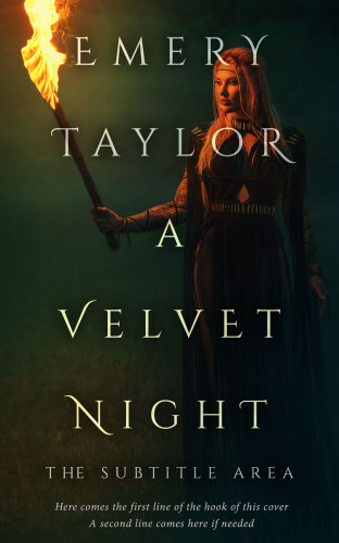 3D mockup of Rangoon Green #32467 - Premade Fantasy Book Cover