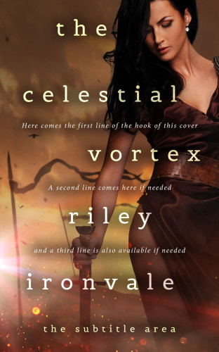 3D mockup of Metallic Bronze #32512 - Premade Fantasy Book Cover