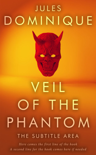 3D mockup of Fiery Orange #32570 - Premade Horror Book Cover