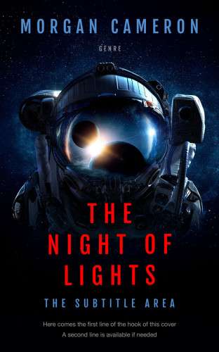 3D mockup of Ebony #33001 - Premade Science Fiction Book Cover