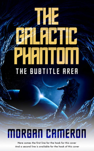 3D mockup of Black #33203 - Premade Science Fiction Book Cover