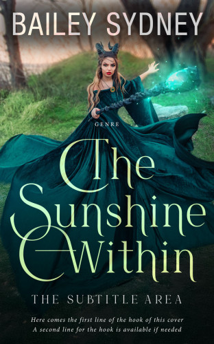 3D mockup of Gable Green #33341 - Premade Fantasy Book Cover