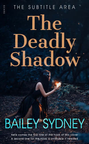 3D mockup of Ebony #33490 - Premade Fantasy Book Cover | BookCoverZone