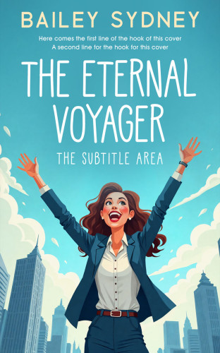 3D mockup of Fountain Blue #335672 - Premade Business Book Cover