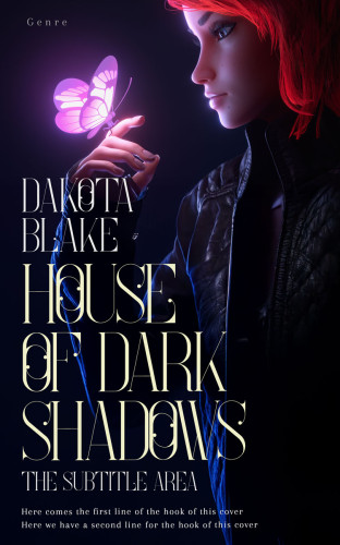 3D mockup of Black #34484 - Premade Fantasy Book Cover