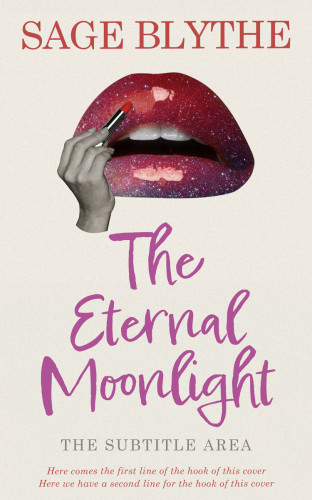 3D mockup of Satin Linen #34918 - Premade Abstract Book Cover