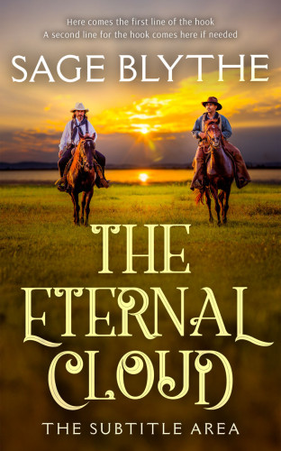 3D mockup of Bronze Olive #35244 - Premade Western Book Cover