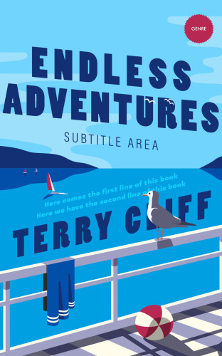 3D mockup of Seagull #50053 - Premade Travel Book Cover