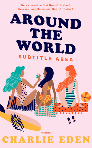 3D mockup of Cherub #50086 - Premade Travel Book Cover