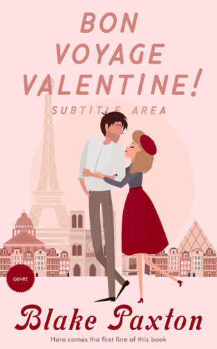 3D mockup of Linen #50094 - Premade Romance Book Cover