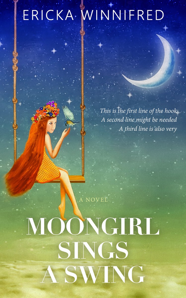 2D view of Premade Fantasy Book Cover - Blue Bayoux