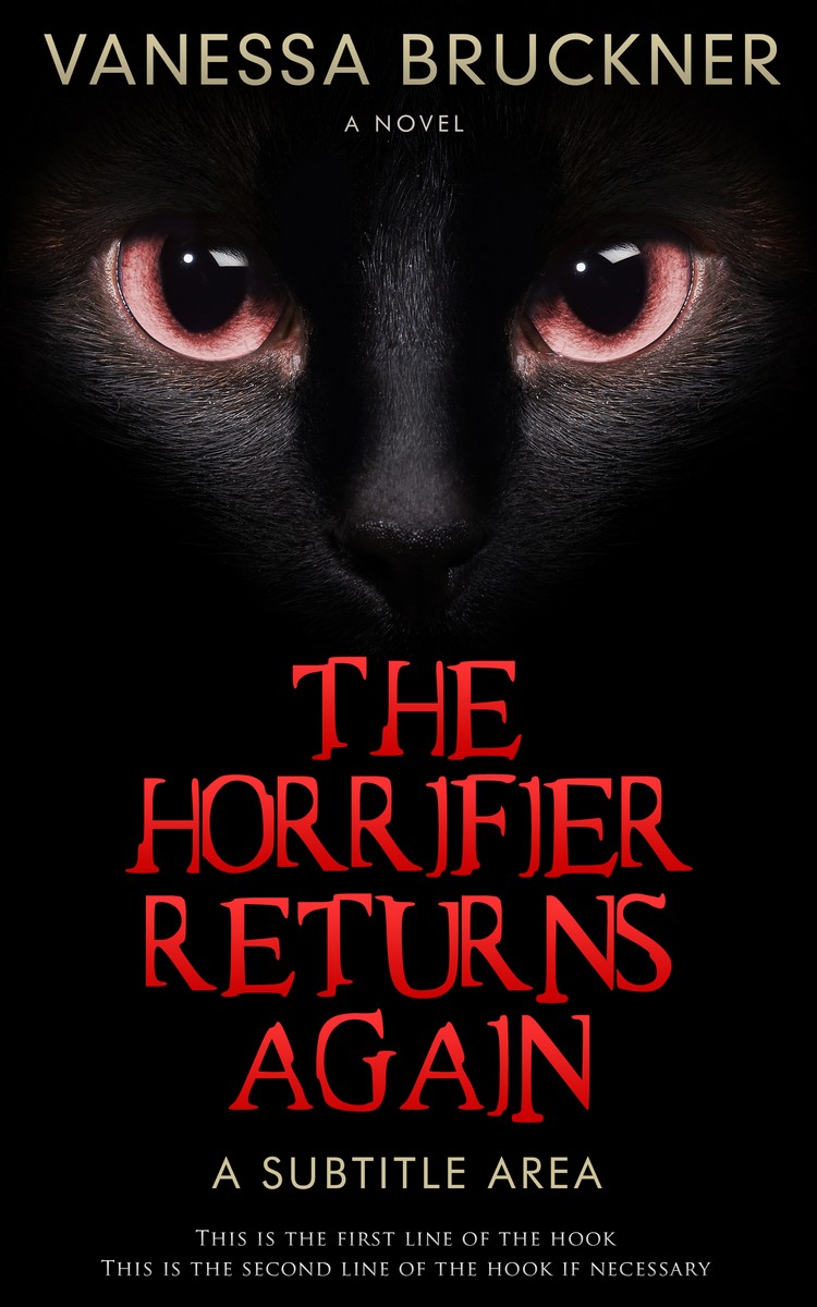 2D view of Cod Gray #261 - Premade Horror Book Cover