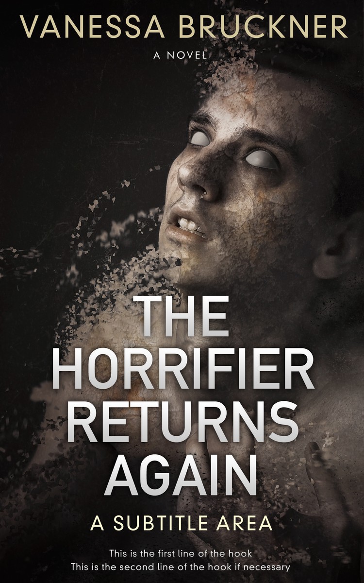 2D view of Premade Horror Book Cover - Cod Gray