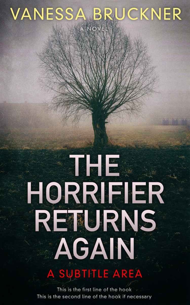 2D view of Premade Horror Book Cover - Silver Rust