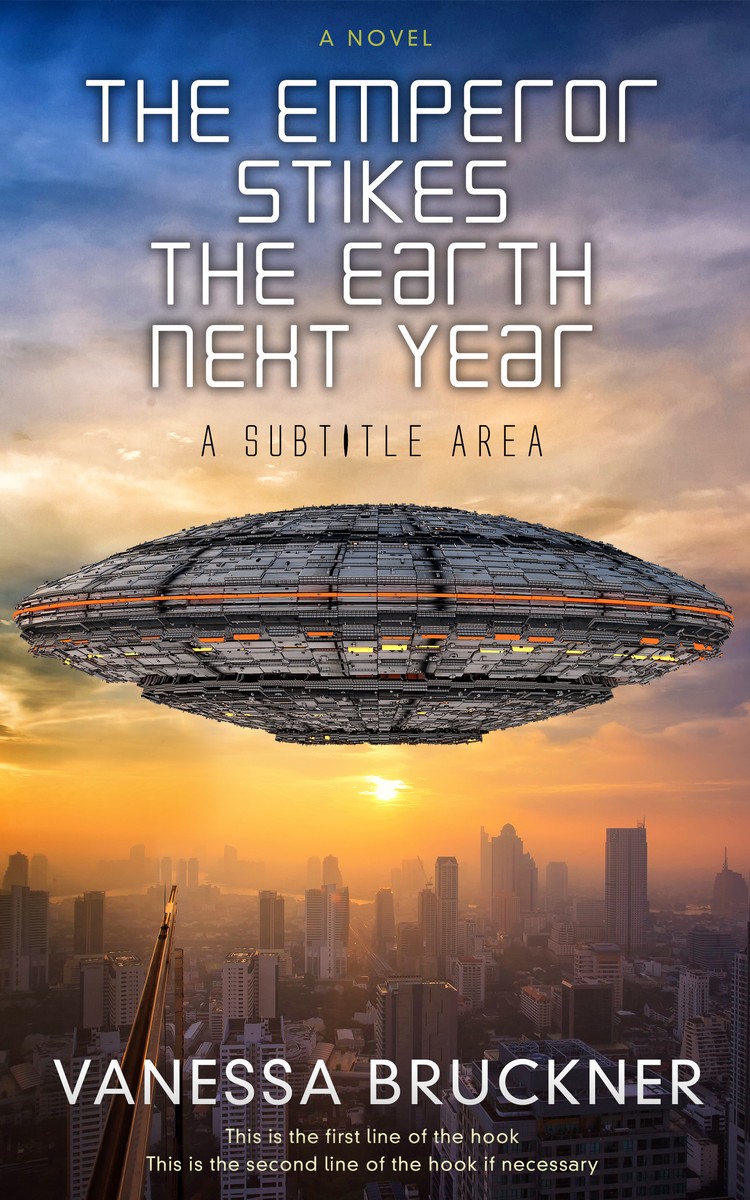 2D view of Ship Gray #281 - Premade Science Fiction Book Cover